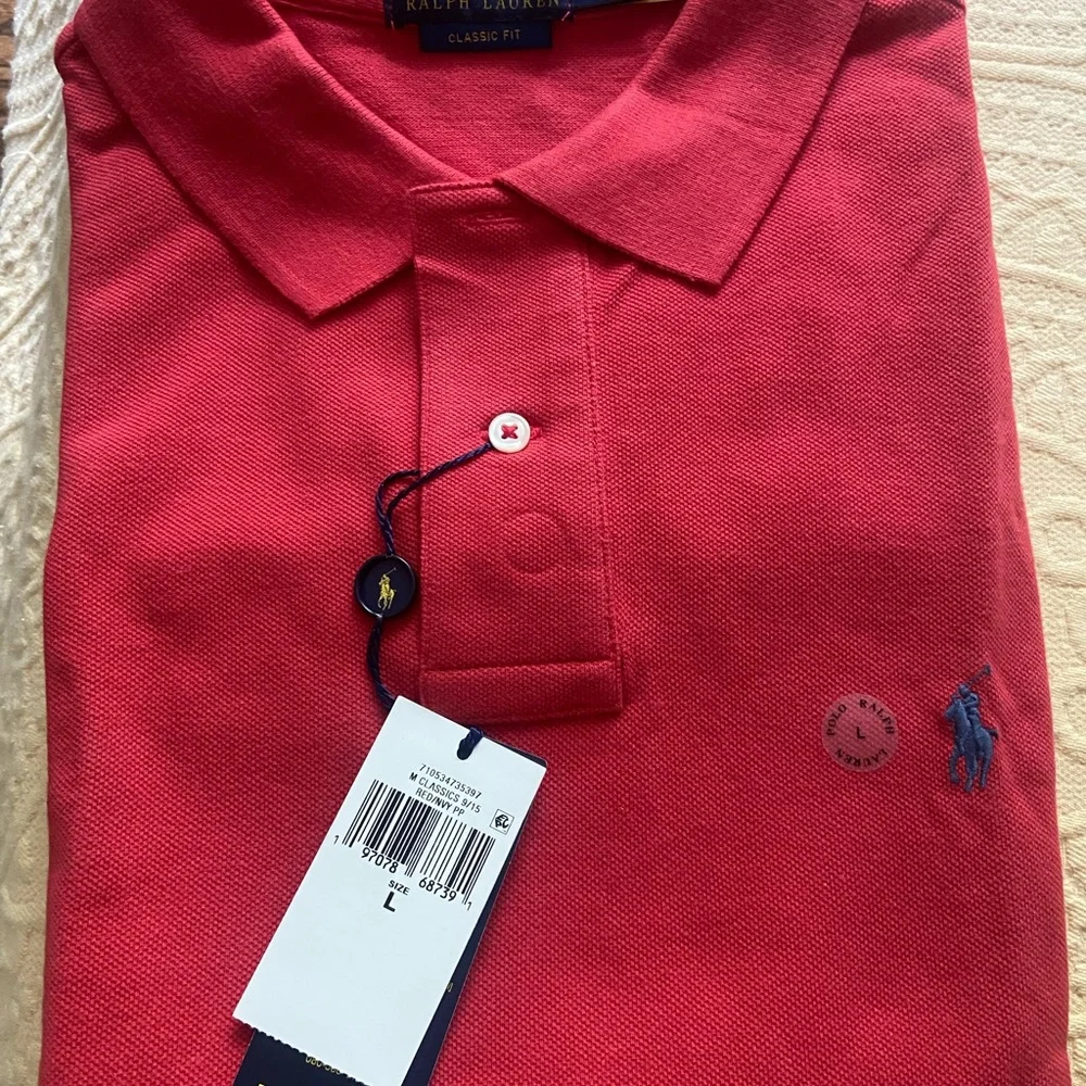 NWT Polo by Ralph Lauren Vibrant Red Knit Size Large